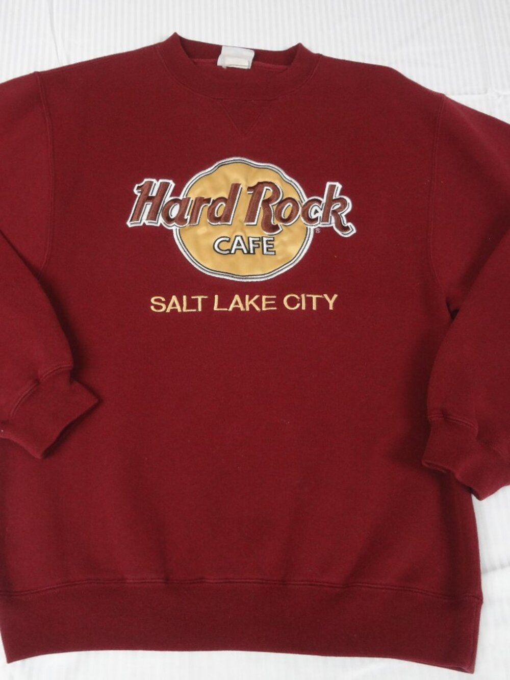 VINTAGE HARD ROCK CAFE SALT LAKE CITY PULLOVER SWEATSHIRT JACKET SMALL J562